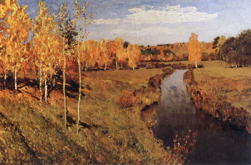 Levitan, Isaak Golden Autumn oil painting picture